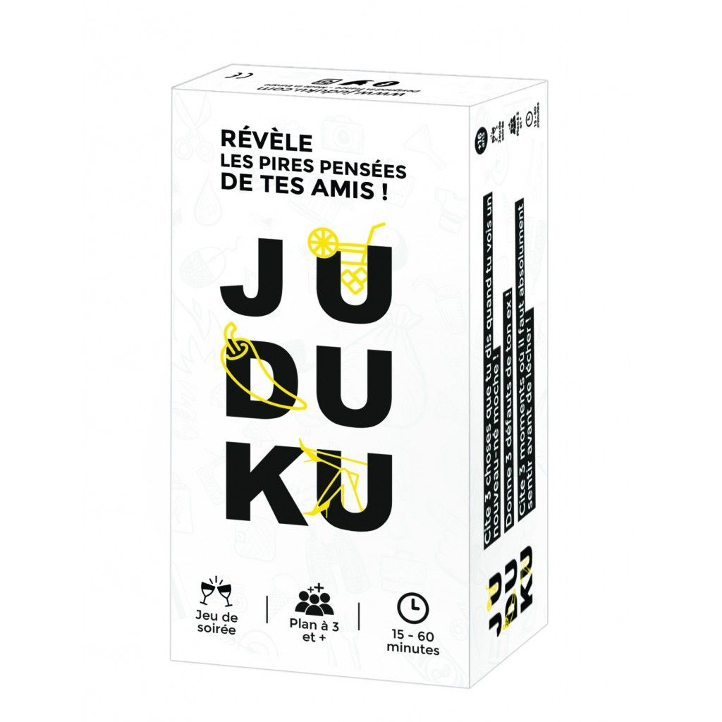 Boîte du jeu de société d'ambiance Juduku.
