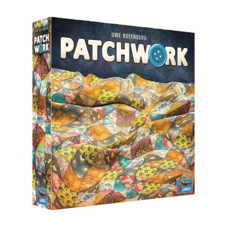 Boîte du jeu de société Patchwork pour deux joueurs.