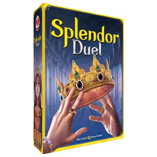 Boîte du jeu de société Splendor Duel pour deux joueurs.