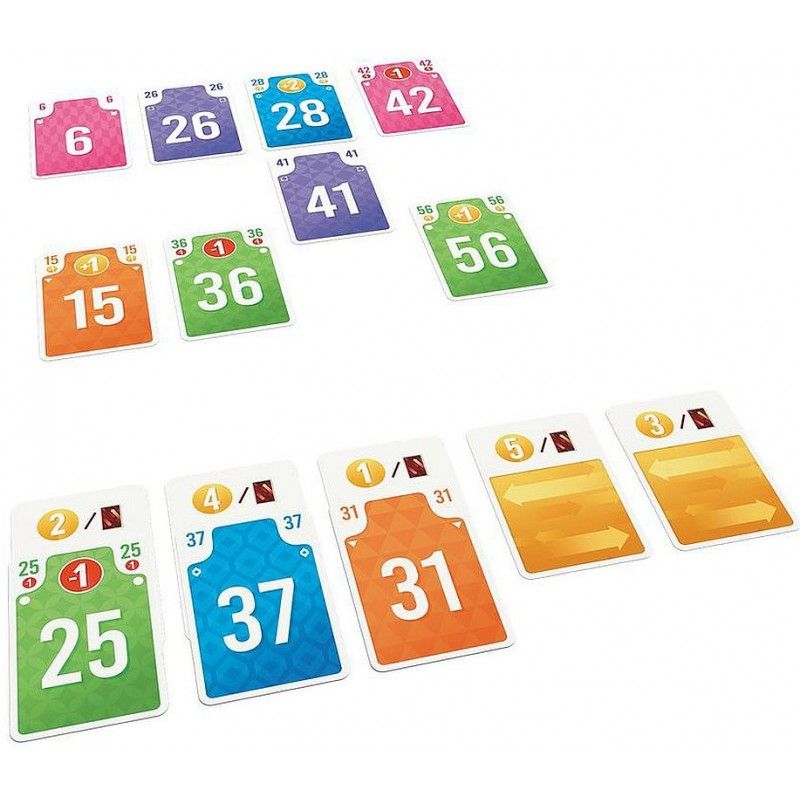 Détail des cartes colorées et numérotées de Mind Up