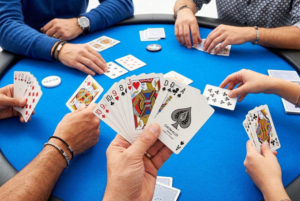Belote à 5 joueurs : comment adapter les règles