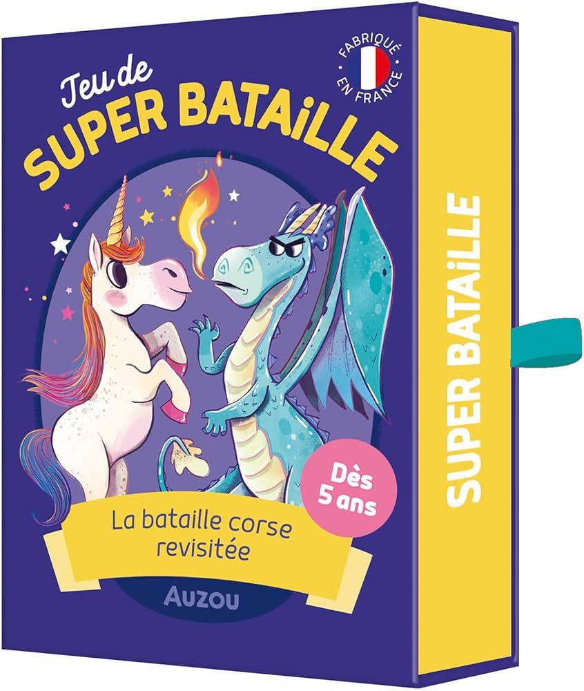 Boîte du célèbre jeu de cartes la bataille corse.