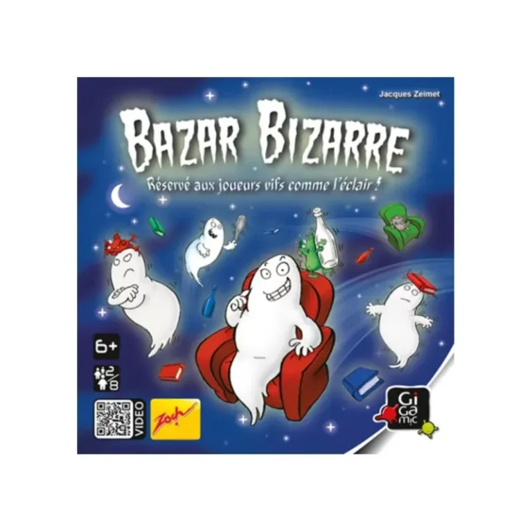 Boite du jeu de societe Bazar Bizarre avec le fantome.