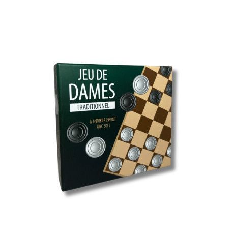Boîte de l'édition classique du jeu de dames.