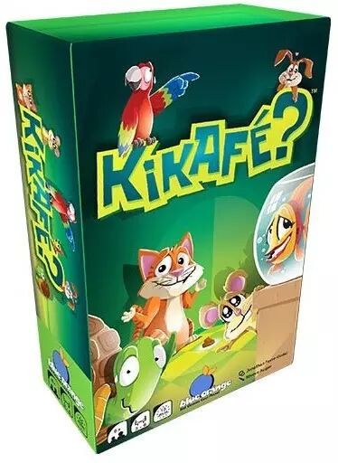 Boîte du jeu de société Kikafé illustrée avec des animaux.