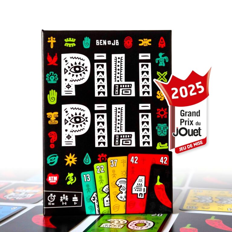 Boîte officielle du jeu de société Pili pili