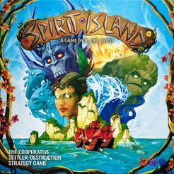 Détail des cartes pouvoirs et des pions de Spirit Island