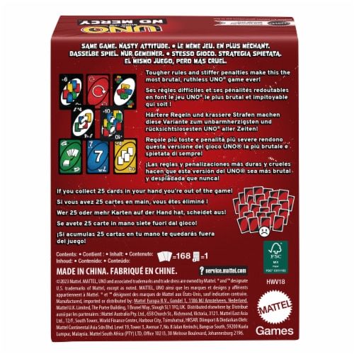 Détail des terribles cartes spéciales du Uno No Mercy.