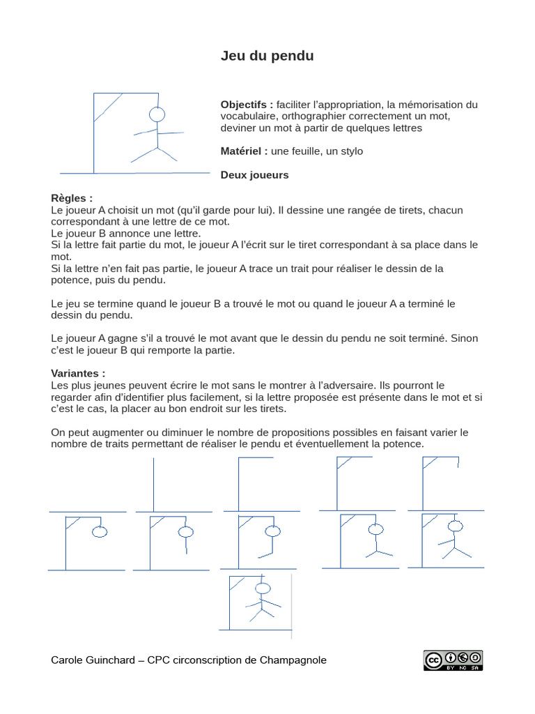Détail des lettres et du chevalet du jeu Pendu.