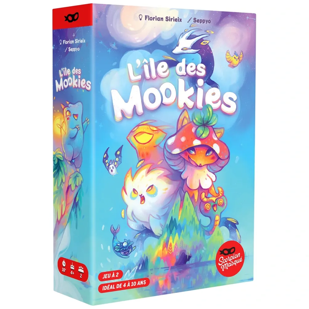 Vue globale du matériel pour jouer à L'île des Mookies