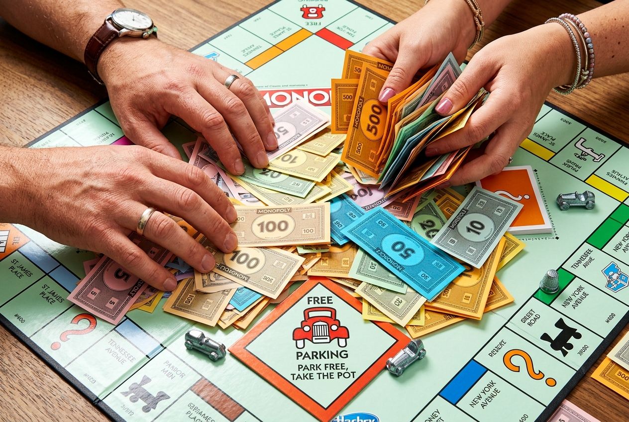 Monopoly : l'argent au milieu pour le Parc Gratuit, vraie règle ?