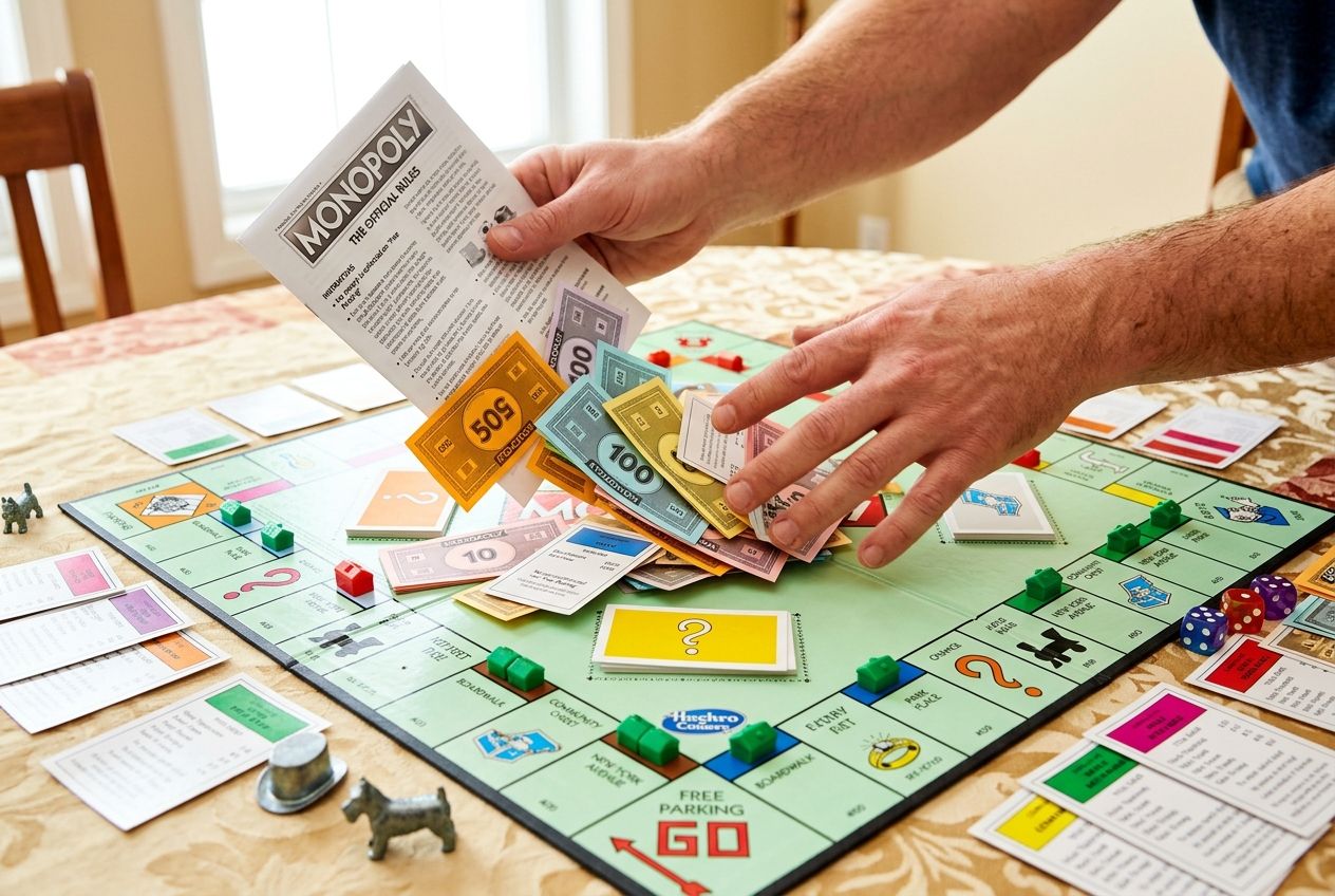 Monopoly : l'argent au milieu pour le Parc Gratuit, vraie règle ?