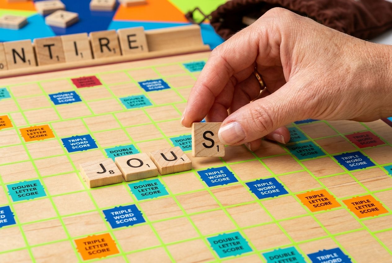 Scrabble : peut-on ajouter un S à un mot déjà posé 
