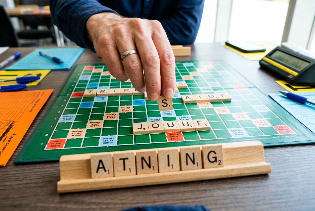 Scrabble : peut-on ajouter un S à un mot déjà posé 
