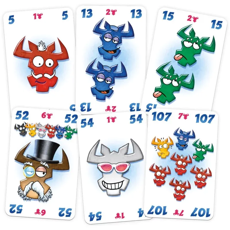Détail des cartes et des pions du jeu Le Baron.