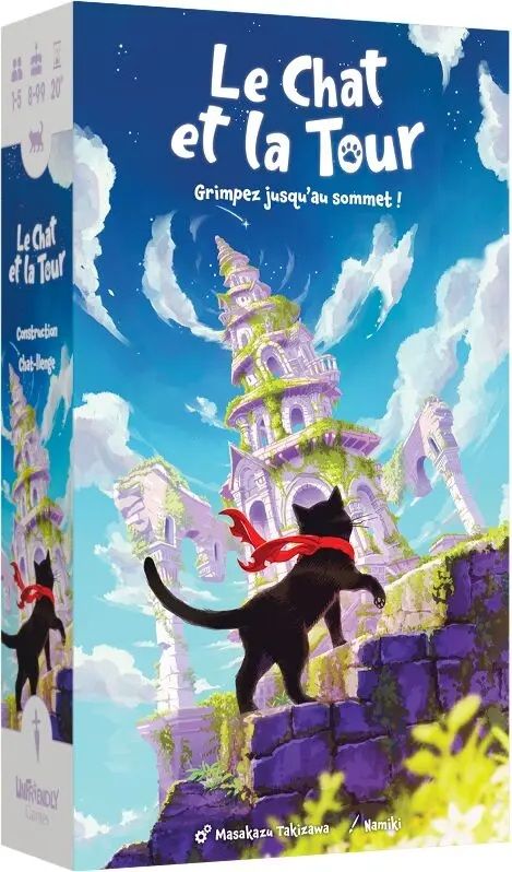 Cartes et pions manipulés dans Le Chat et la Tour