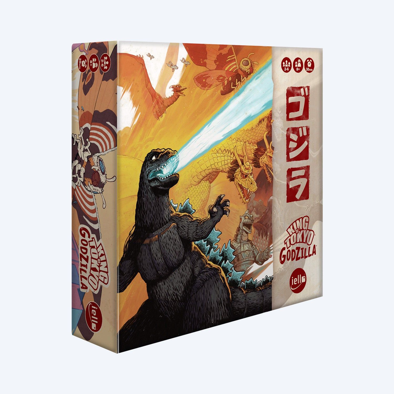 Boite du jeu de societe King of Tokyo avec Godzilla.