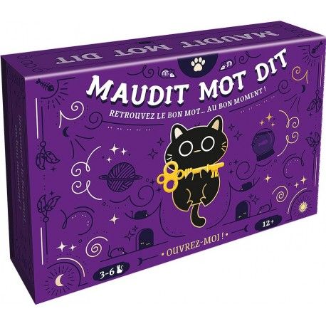 Boite d'emballage du jeu de societe Maudit Mot Dit.
