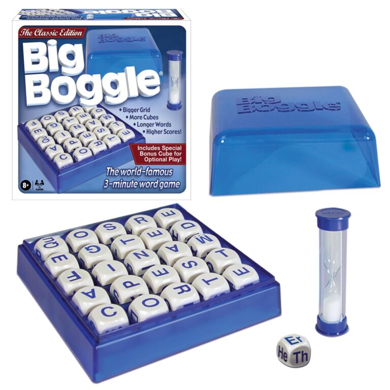 La boite officielle du jeu de lettres Boggle.
