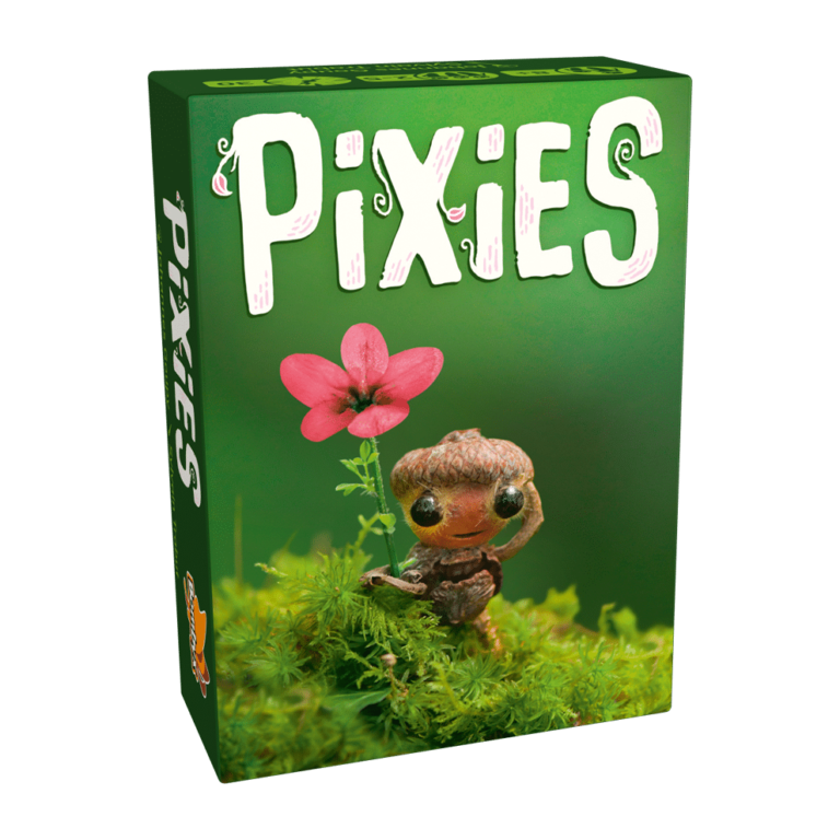 Boite officielle du jeu de societe Pixies illustree.