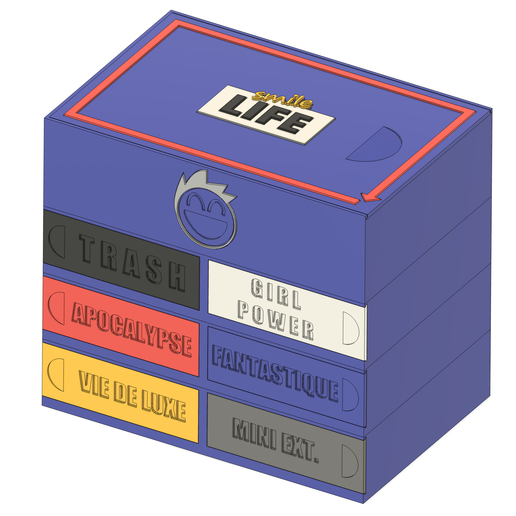 Boîte officielle du jeu de société Smile Life.