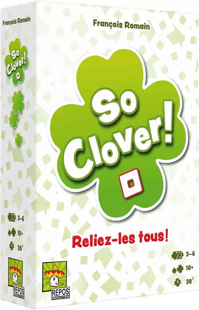 Boîte frontale du jeu de société coopératif So Clover