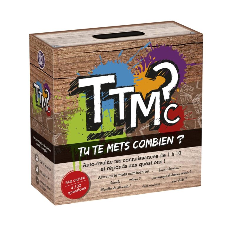 Boîte du jeu de société d'ambiance Tu Te Mets Combien.