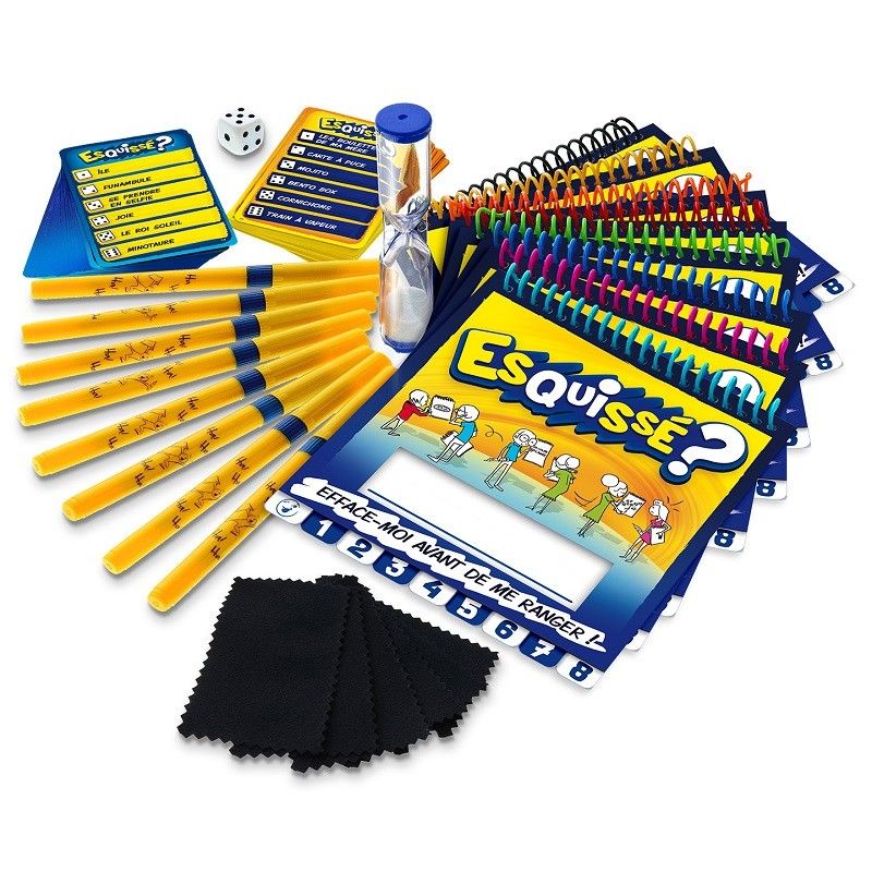 Détail des cartes de mots secrets pour le jeu Esquissé.