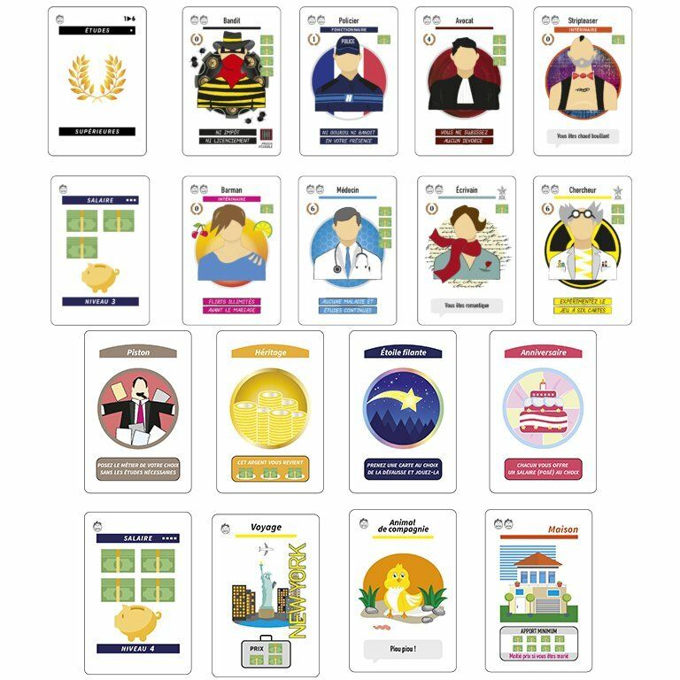 Vue générale des cartes et du matériel de Smile Life.