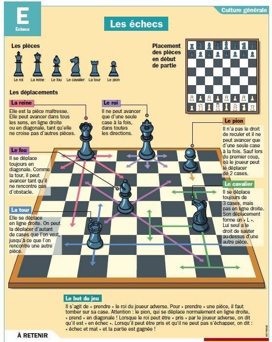 Vue d'ensemble de l'echiquier et du materiel de jeu.