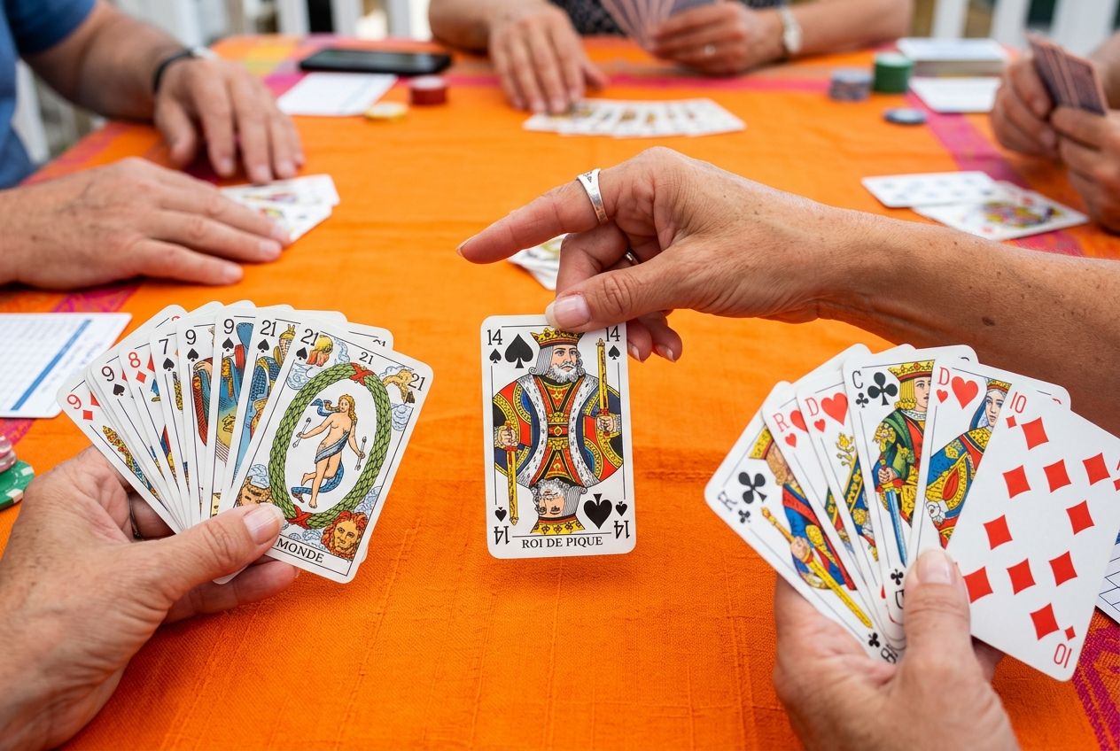 Tarot à 5 joueurs : ce qui change vraiment
